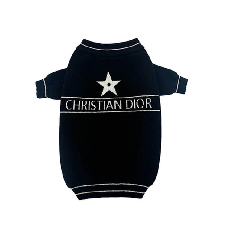 Grey Black sweater for dog w617