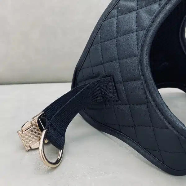 CC BLACK STEP- HARNESS WITH LEASH SET