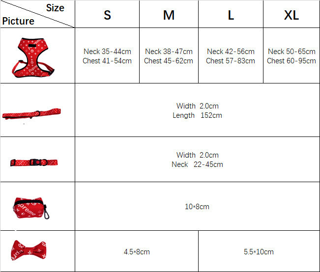 SUMA Walking Set (Collar, Harness, Leash, Bowtie, Bag)