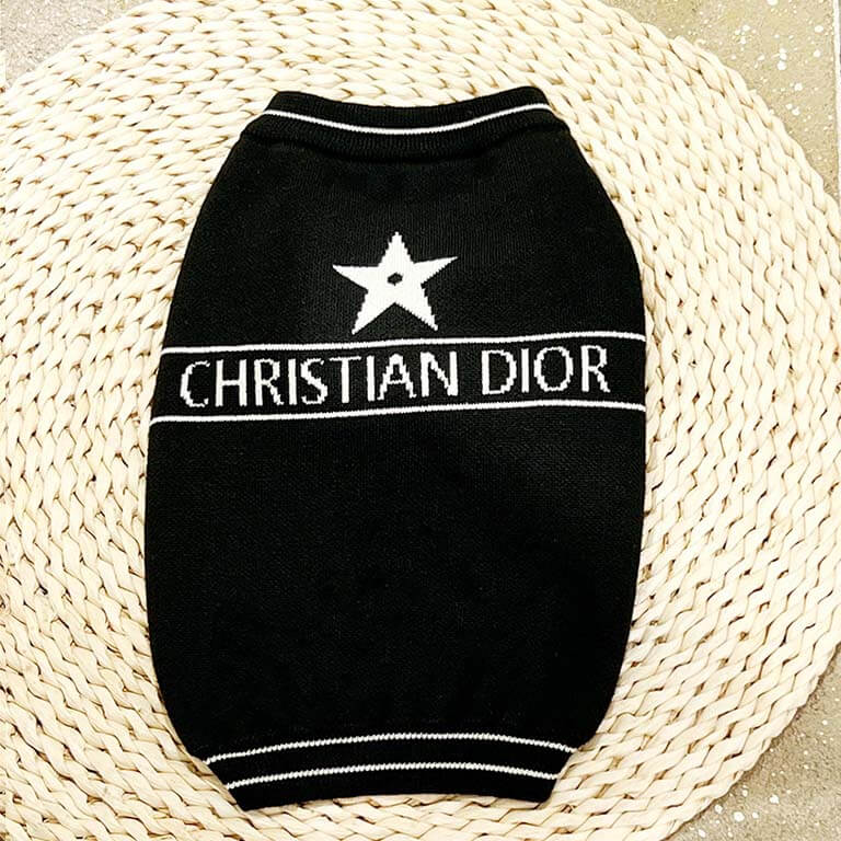 Grey Black sweater for dog w617