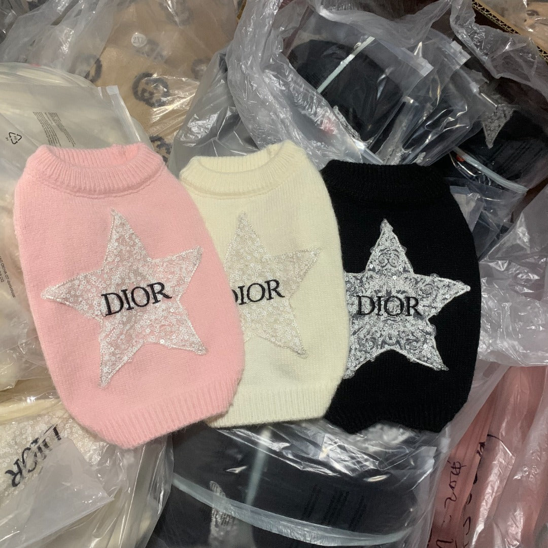 Pawdior Star crystal sleeveless Sweater