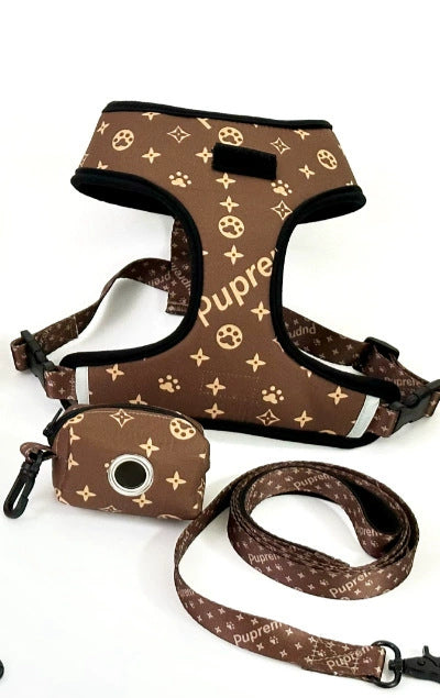 SUMA Walking Set (Collar, Harness, Leash, Bowtie, Bag)
