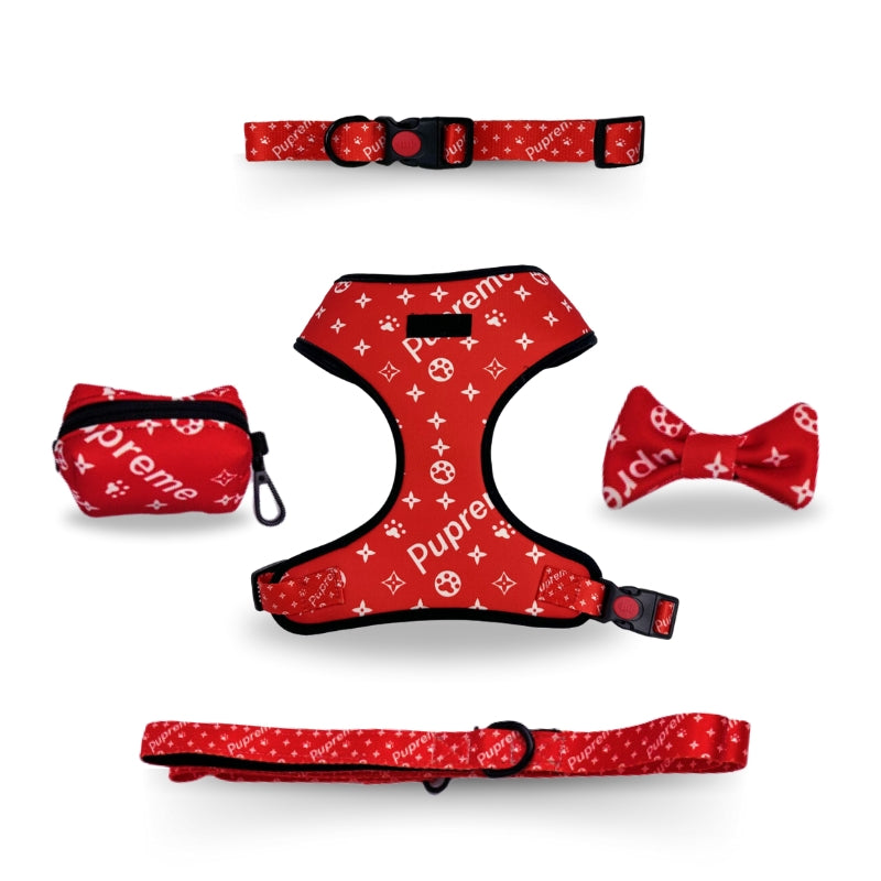 SUMA Walking Set (Collar, Harness, Leash, Bowtie, Bag)