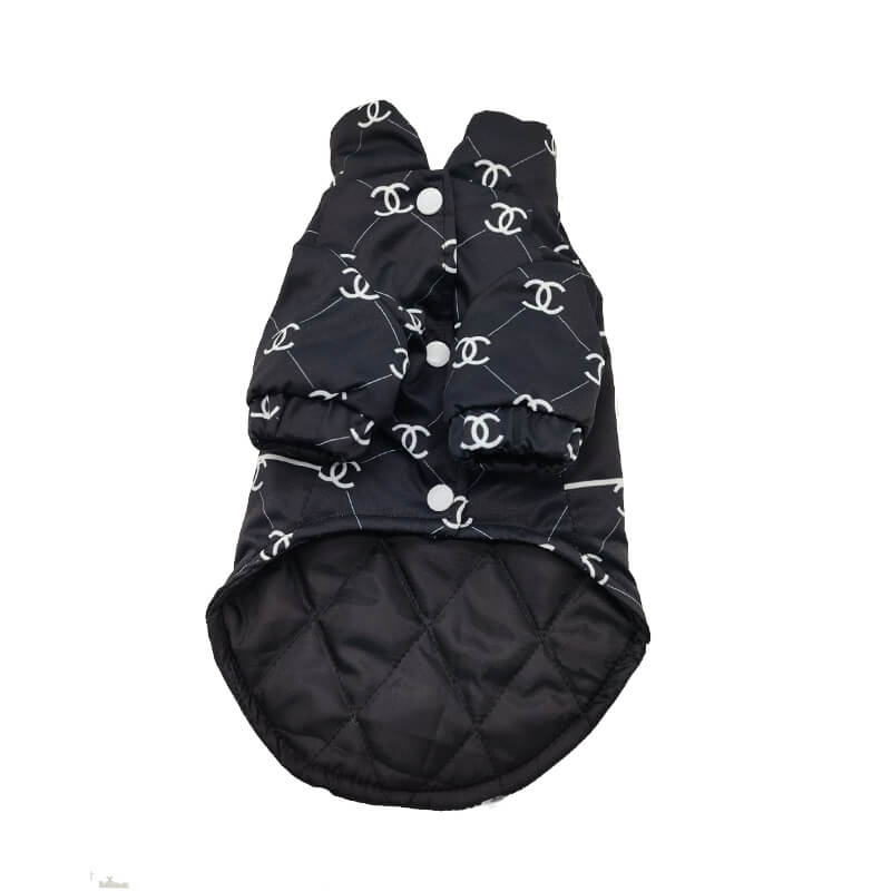 warm Black Classic dog coats w521#