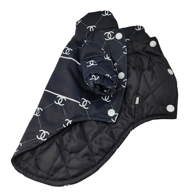 warm Black Classic dog coats w521#