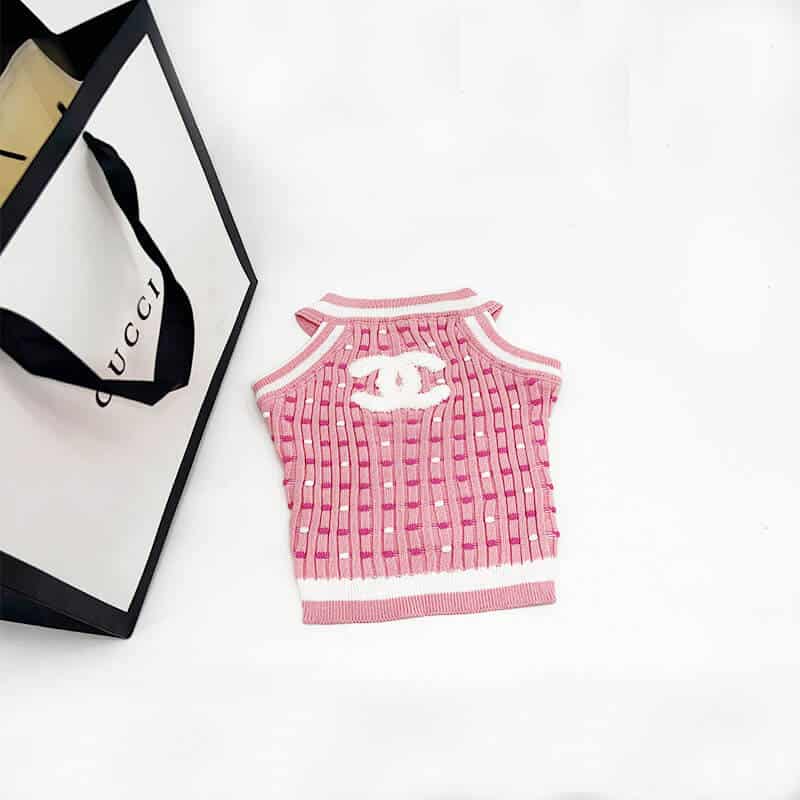 pink Dog sweater w526#