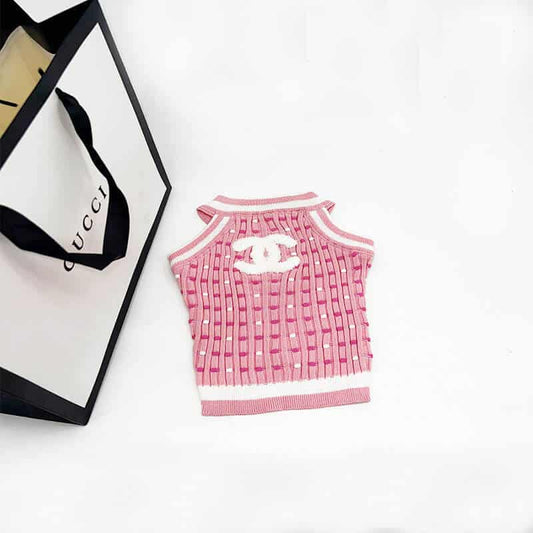 pink Dog sweater w526#