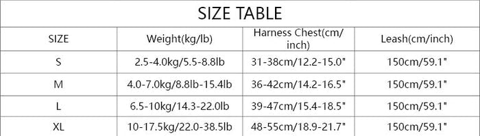 CC BLACK STEP- HARNESS WITH LEASH SET