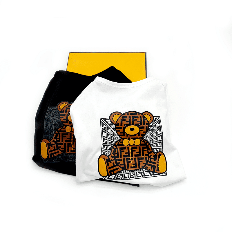 cartoon bear dog T-shirt w524