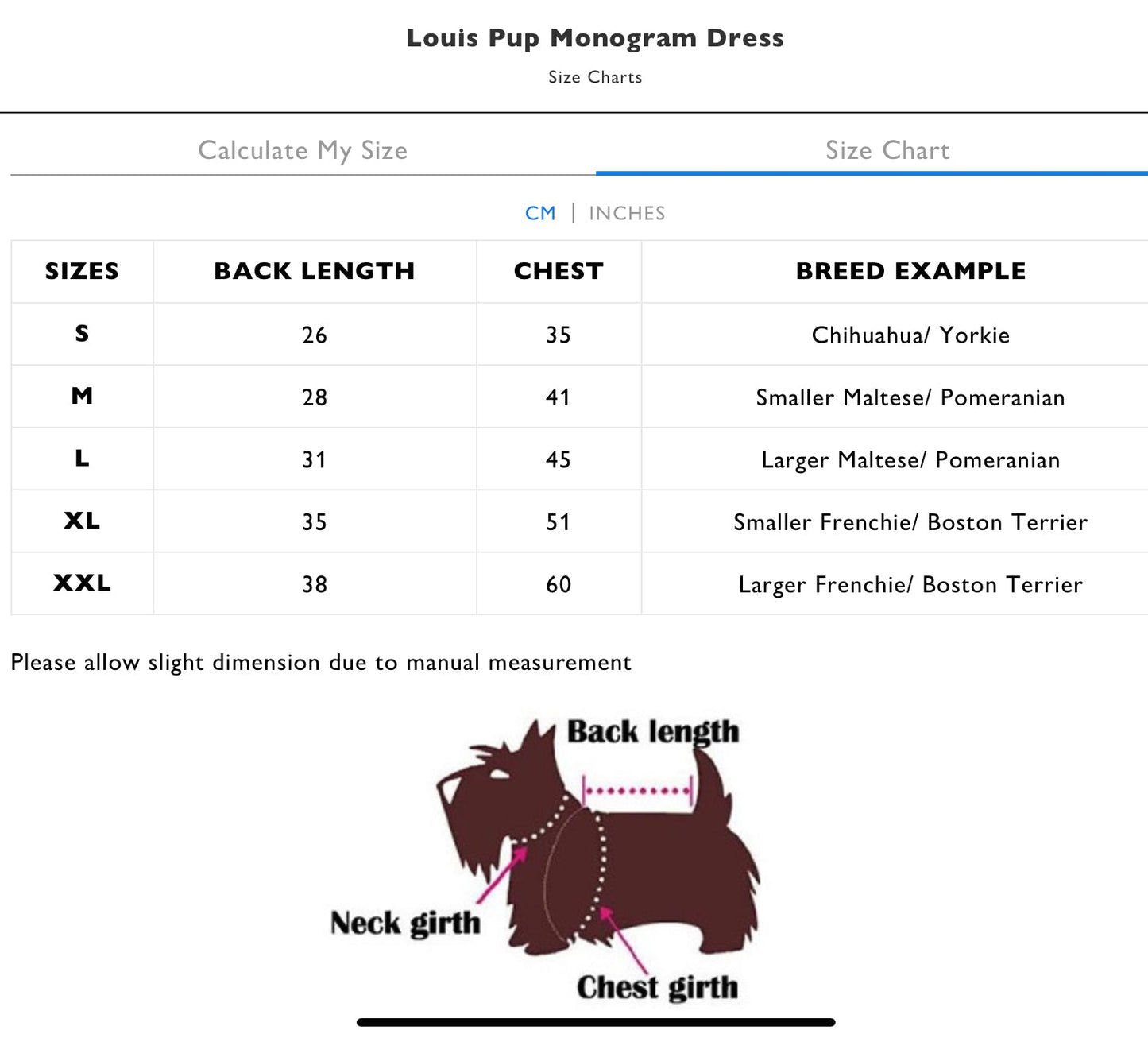 Louis Pup Monogram Dress