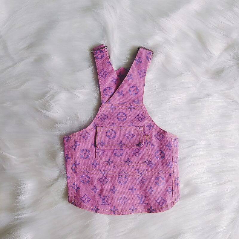 Pink weenie dog clothes w555#