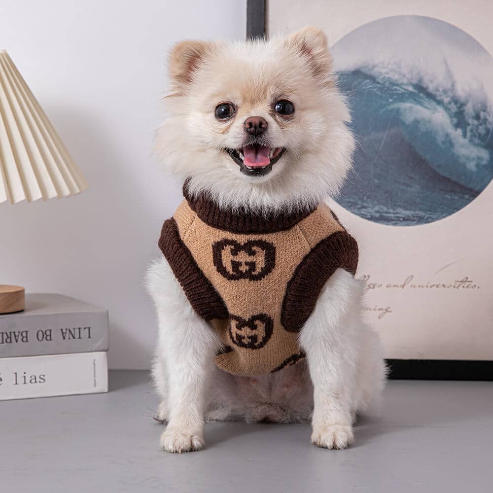 Hot sale brown Dog Sweater w487#