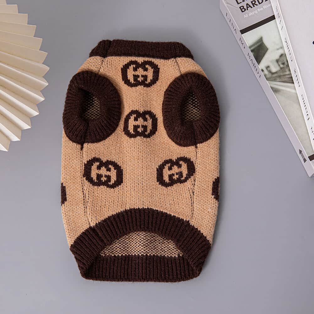 Hot sale brown Dog Sweater w487#