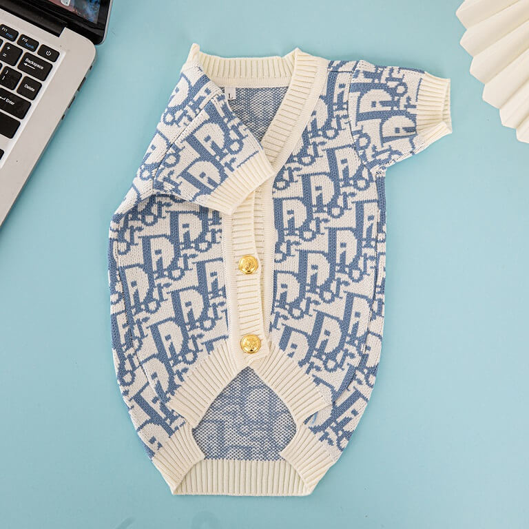 black and white dog sweater QW669