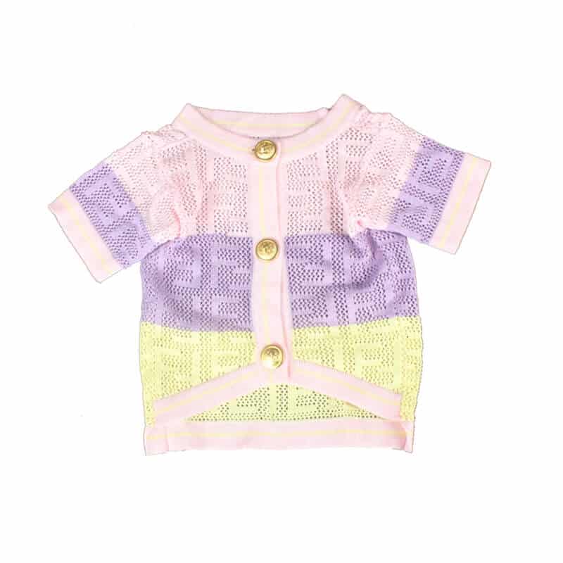 Stylish dog cat cardigan sweater w446#