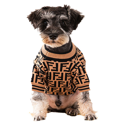 Luxury puppy clothes Brown