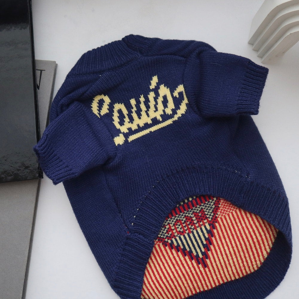 Blue dog sweaters w498#