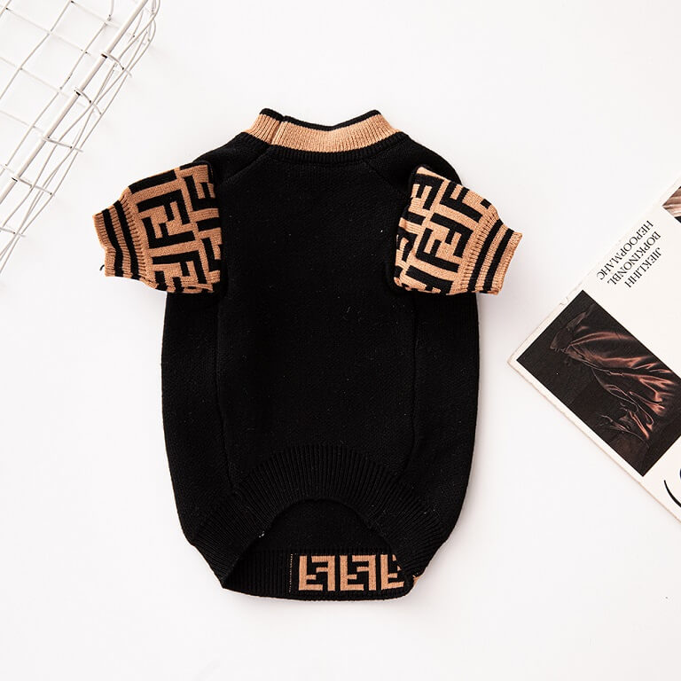 Fancy personalized dog sweater w609