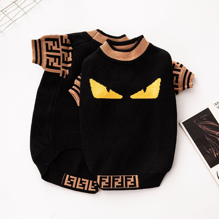 Fancy personalized dog sweater w609