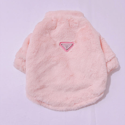 designer pink dog coat qw683