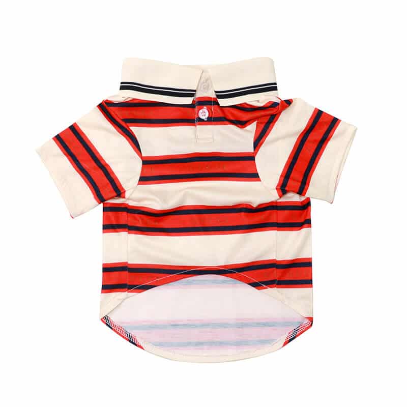High-quality striped dog shirt w439#