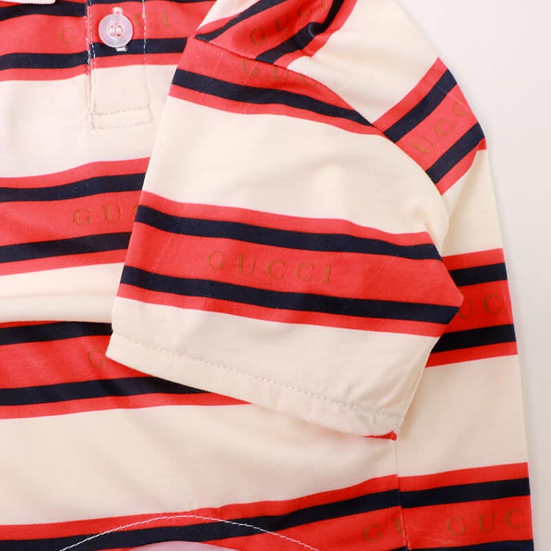 High-quality striped dog shirt w439#
