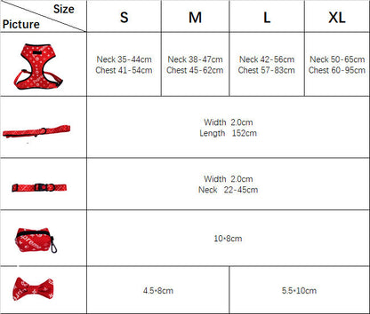 SUMA Walking Set (Collar, Harness, Leash, Bowtie, Bag)