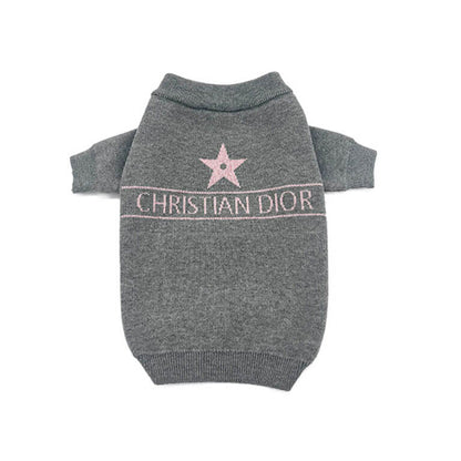 Grey Black sweater for dog w617