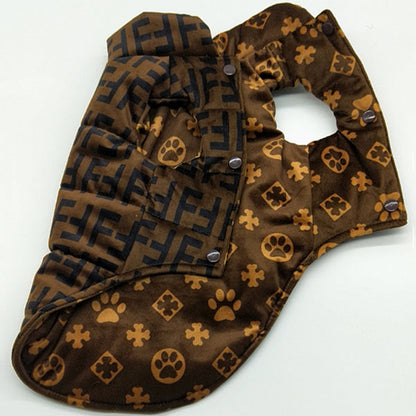 Furdi FF Monogram Dog Reversible Puffer Vest