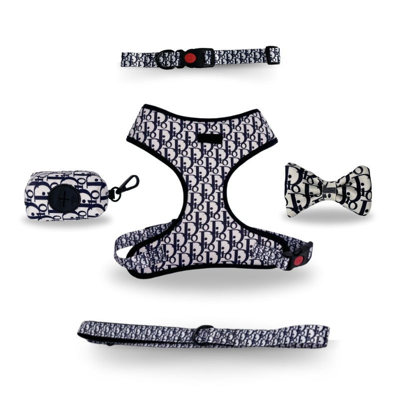 SUMA Walking Set (Collar, Harness, Leash, Bowtie, Bag)