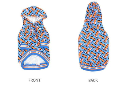 Blue dog hoodie w576#