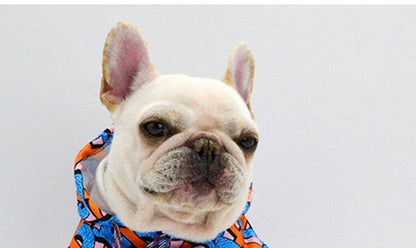 Blue dog hoodie w576#