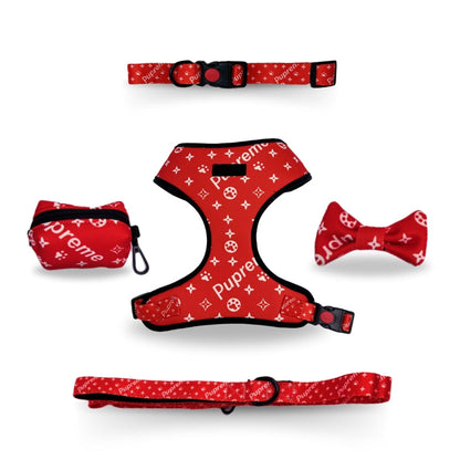 SUMA Walking Set (Collar, Harness, Leash, Bowtie, Bag)