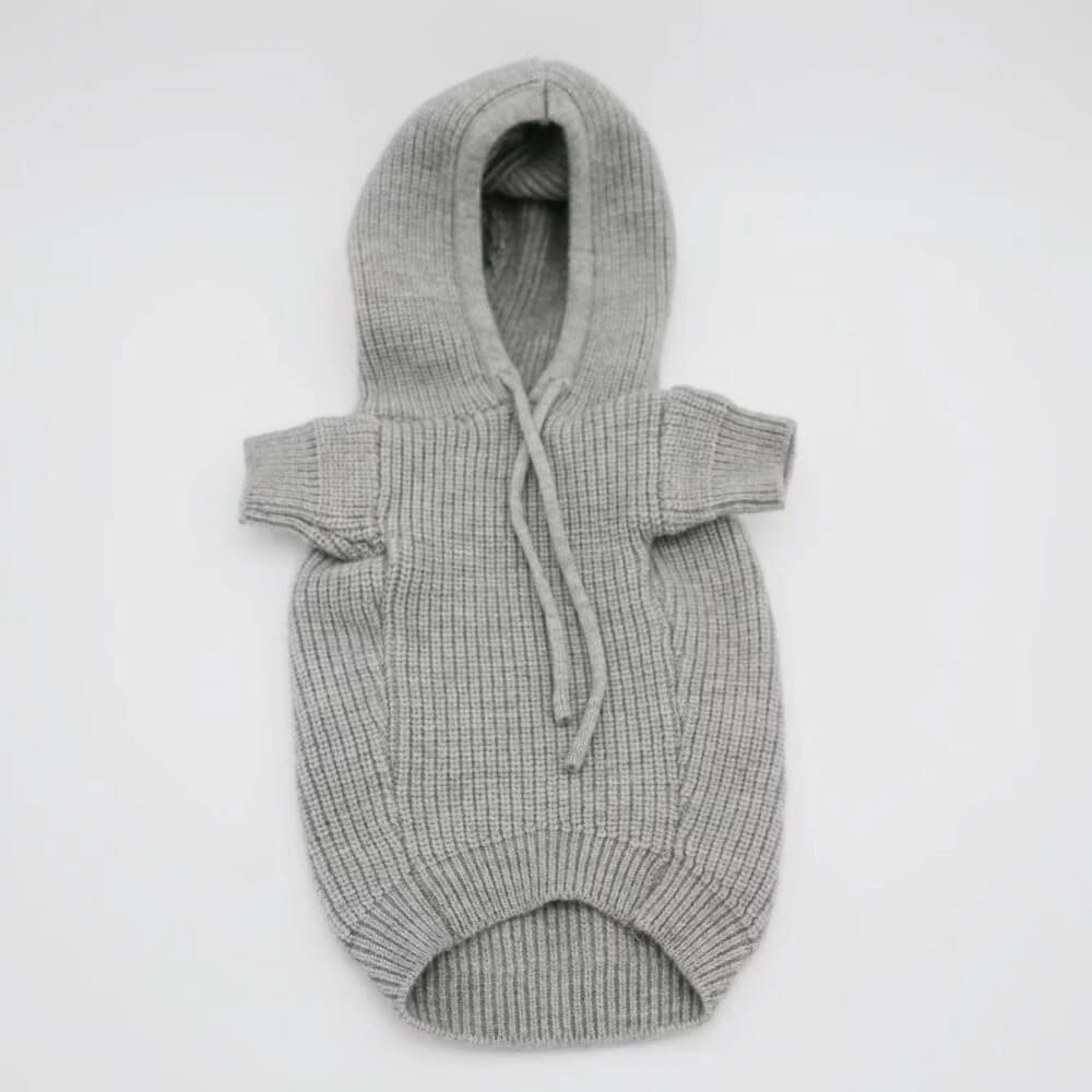 grey dog sweaters with Hoody w511#