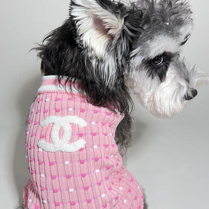 pink Dog sweater w526#