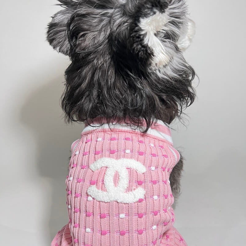 pink Dog sweater w526#