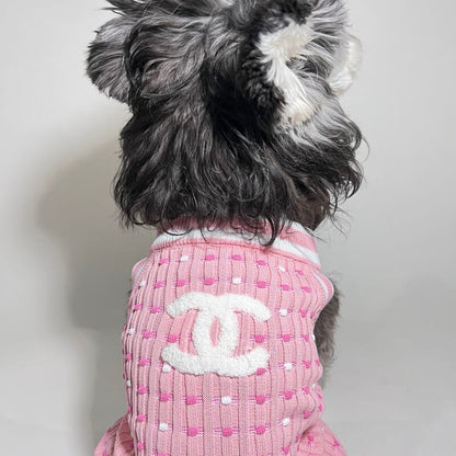 pink Dog sweater w526#