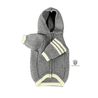Grey Dog Hoodie W623#