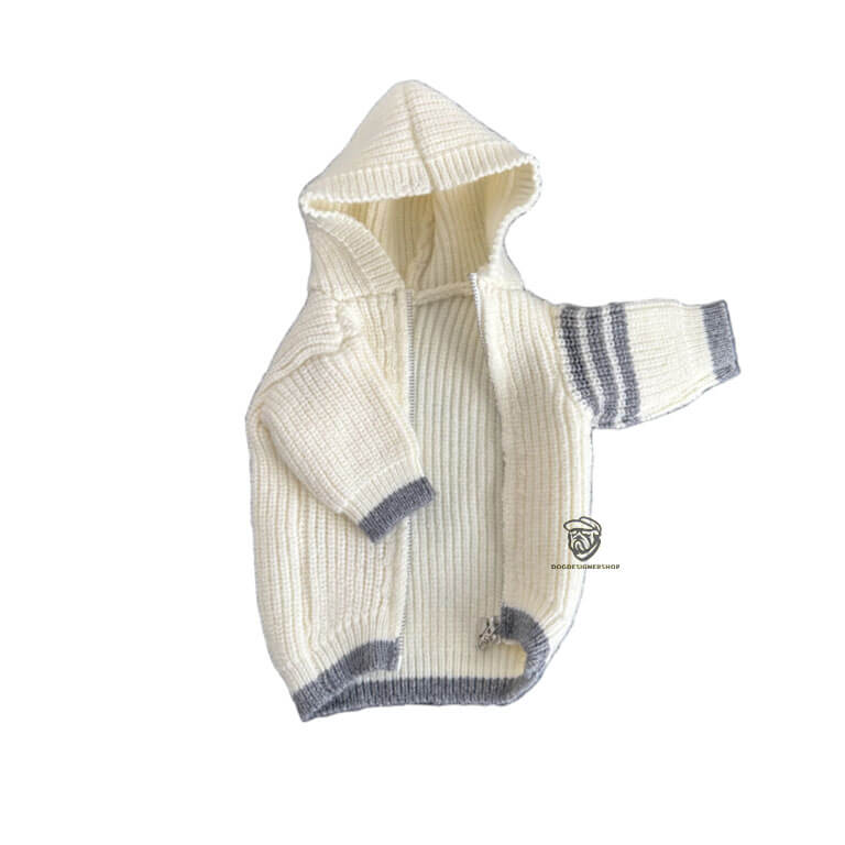 Grey Dog Hoodie W623#
