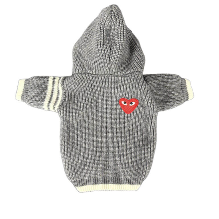 Grey Dog Hoodie W623#