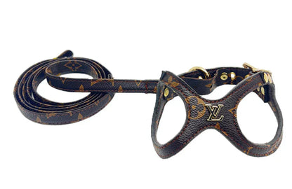 ChowChow High quality leather harness & leash set