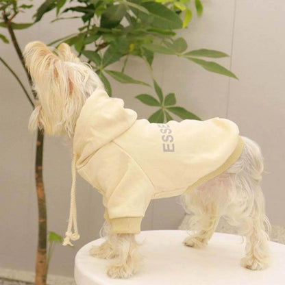 Cream grey designer dog hoodies w578#