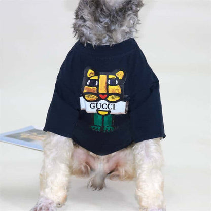 White cartoon t-shirt w519#