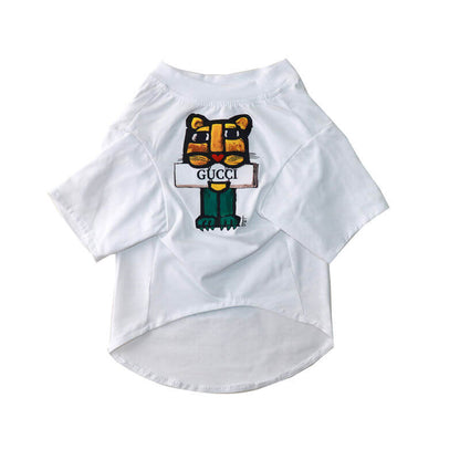 White cartoon t-shirt w519#
