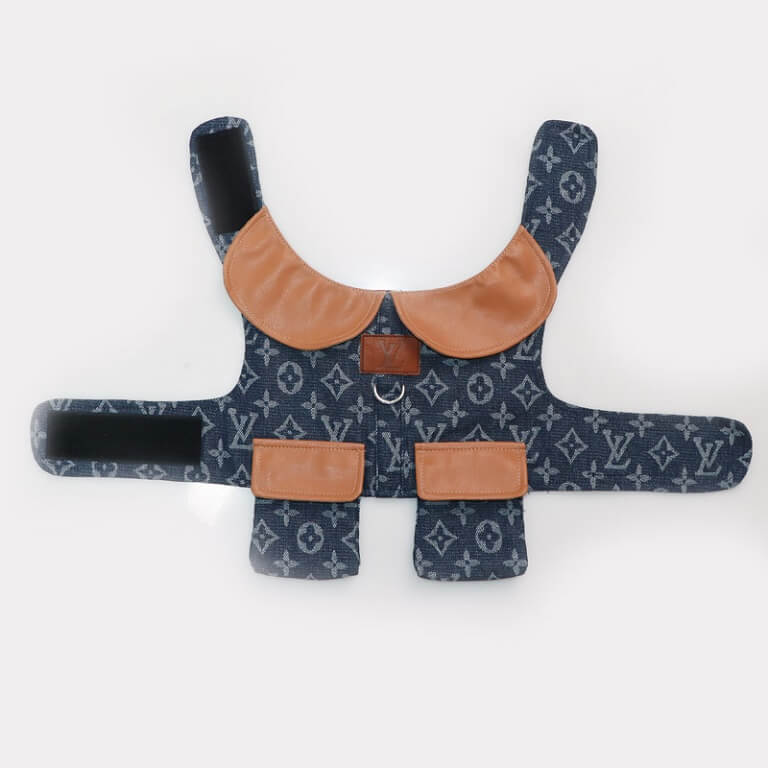 Classy dog coat with harness W605