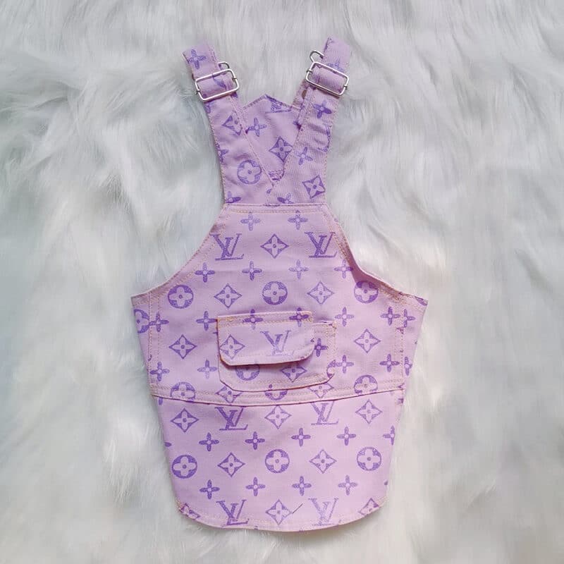 Pink weenie dog clothes w555#