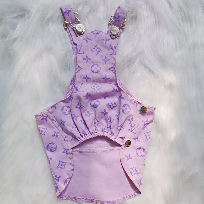 Pink weenie dog clothes w555#