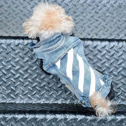Dog denim vest 125#
