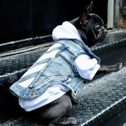 Dog denim vest 125#