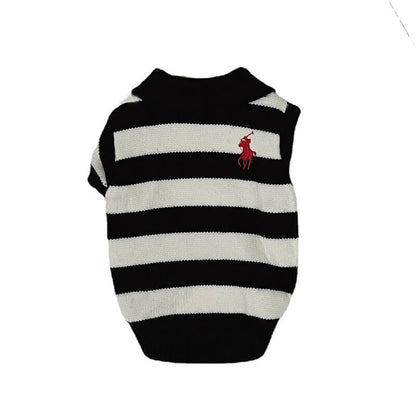 Stripe dog sweater w497#